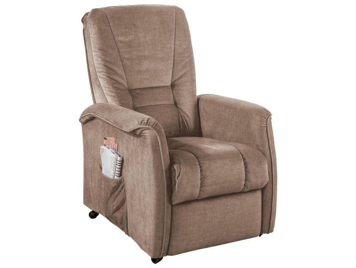 Livetastic Fernsehsessel, Hellbraun, Kunststoff, 77x107x88 cm, Stoffauswahl, Relaxfunktion, Wohnzimmer, Sessel, Fernsehsessel