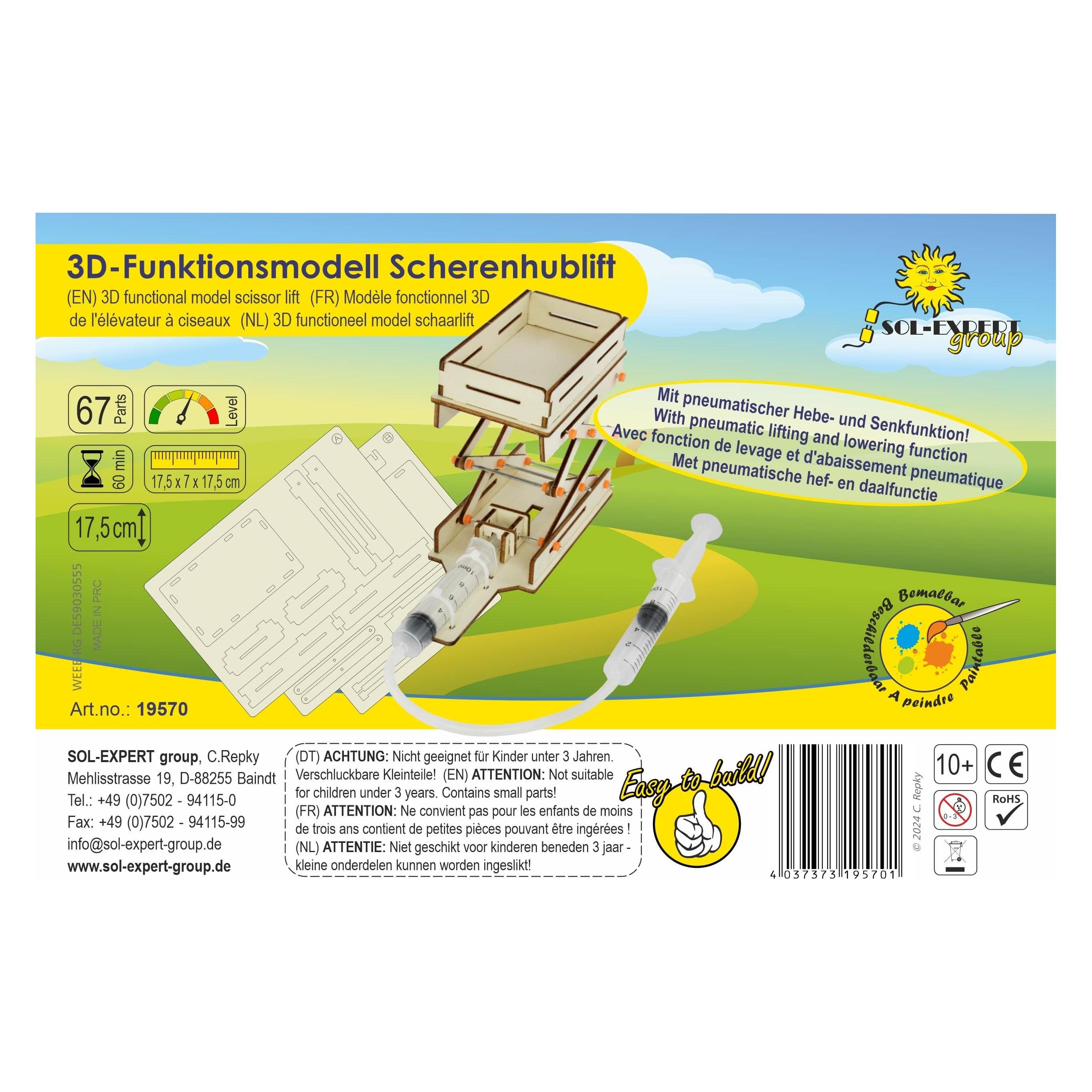 Sol Expert Easy-Line Funktionsmodell Scheren-Hebebühne (19570)