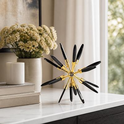 Sagebrook Home Fiona Crystal Starburst Statuary, Perfect for Decor