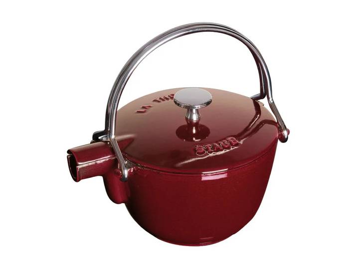 STAUB Staub Teekanne Gusseisen rund 1,15 L Granatrot