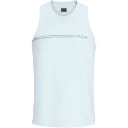 Jack & Jones, Herren, Sportshirt, Jcofusion Chest Brand Sleveless Tee Crew (S), Weiss