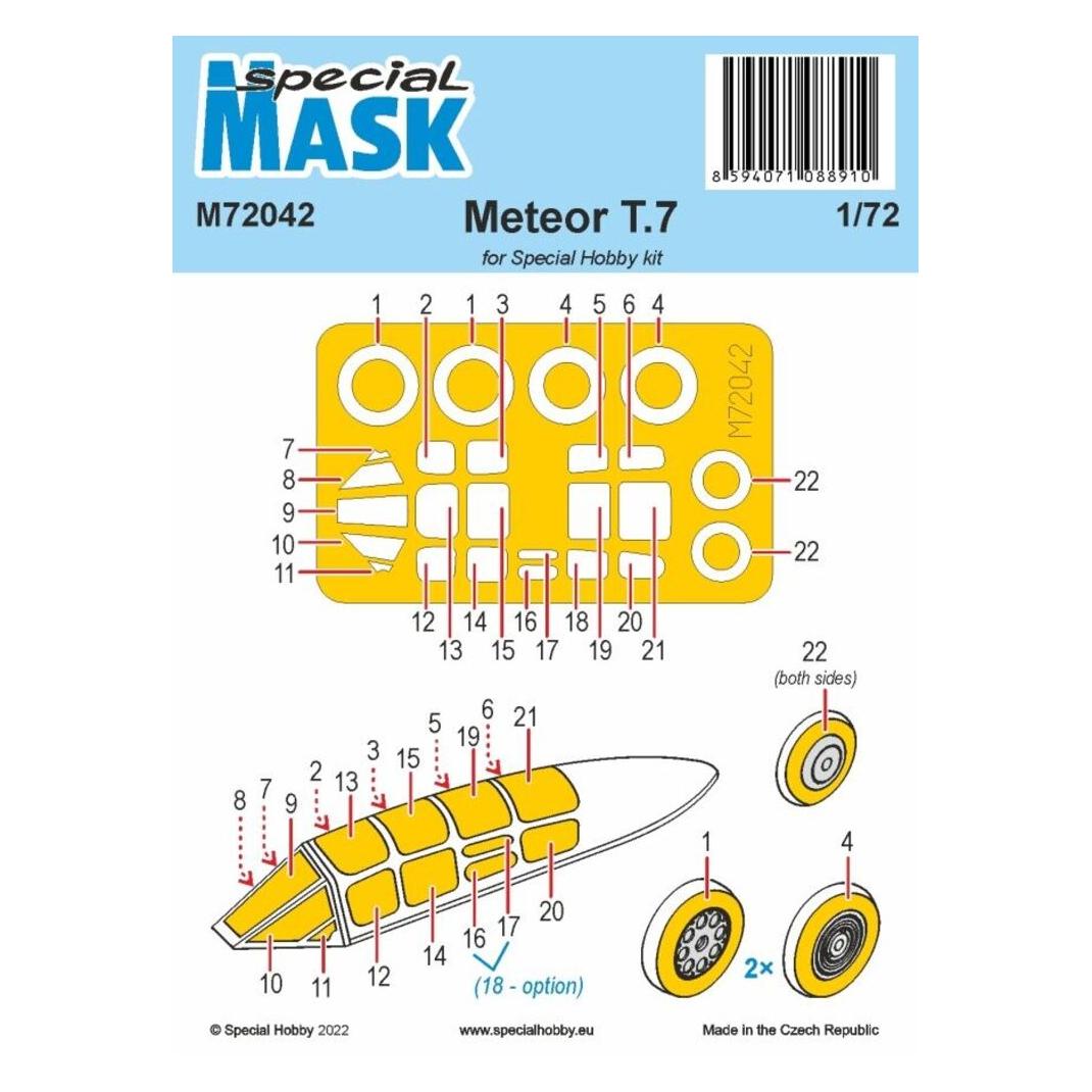 Special Hobby Gloster Meteor Mk.7 MASK (M72042)