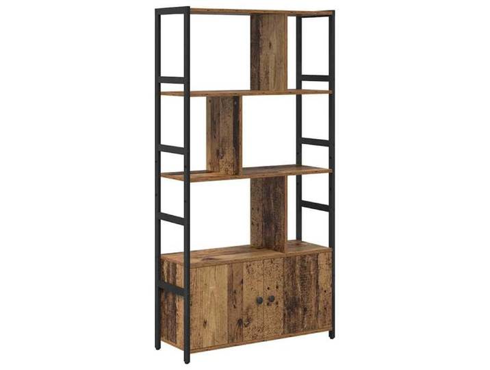 NOUVEAU Meuble Étagère - Étagère 80x30x155 5cm Bois d'ingénierie - Bois ancien - Anti l'humidité - pour salon 45845