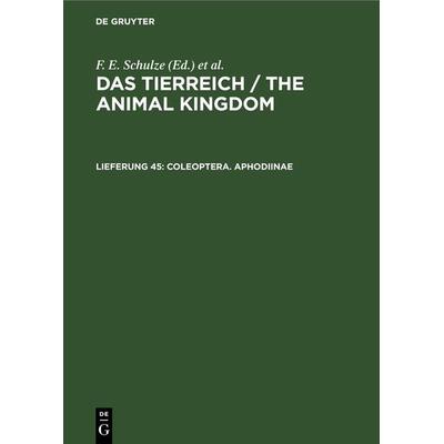 Coleoptera. Aphodiinae, Gebundene Ausgabe von , De Gruyter, 978-3-11-242103-1