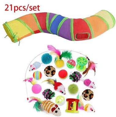 Uplift Treasures Rainbow Cat Play Tunnel 18