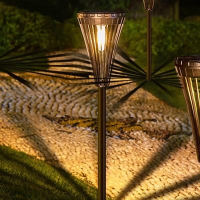 1er-Pack Solar-Gartenleuchten, wasserdichte Außenwegleuchte für Garten, Hof, Wege, Einfahrten und Terrasse