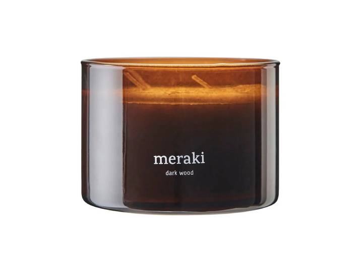 Meraki - Duftkerze, Ø 10 cm, dark wood