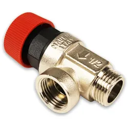 Membran Sicherheitsventile IG-AG, Überdruckventile für Heizungsanwendungen, verschiedene Varianten (Ausführung: 1/2''. 2.5bar)