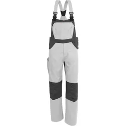 QUALITEX HIGH QUALITY WORKWEAR Latzhose X-Serie weiß/grau Herren: 94