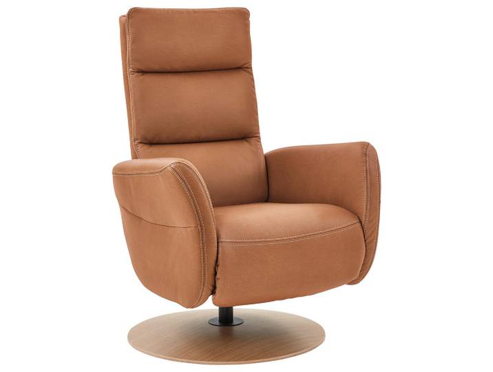 Voleo Relaxsessel, Braun, Holz, Eiche, 78x109x83 cm, Goldenes M, Fußauswahl, Stoffauswahl, Relaxfunktion, Wohnzimmer, Sessel, Relaxsessel