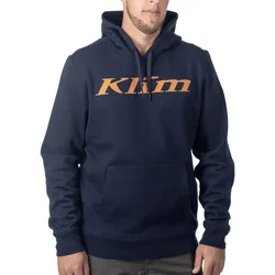Klim Pullover, Kapuzenpullover - Dunkelblau/Orange - XL
