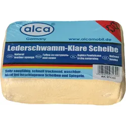 Auto Lederschwamm ALCA Germany für klare Sicht, echt Leder sehr saugfähig, schnell trocknend und waschbar