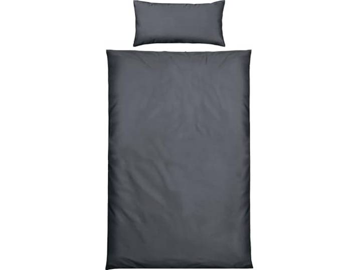REDBEST Microfaser-Samt Bettwäsche Boston Uni anthrazit Größe 40x80 cm / 155x220 cm - samtig weich, kuschelige Wärme, strapazierfähig, pflegeleicht, für kalte Winternächte