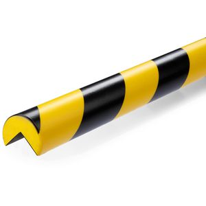 Durable Schutzprofil C25R, Kreis, magnetisch, 1m Länge, schwarz / gelb, 40 x 30mm, Eckenschutz