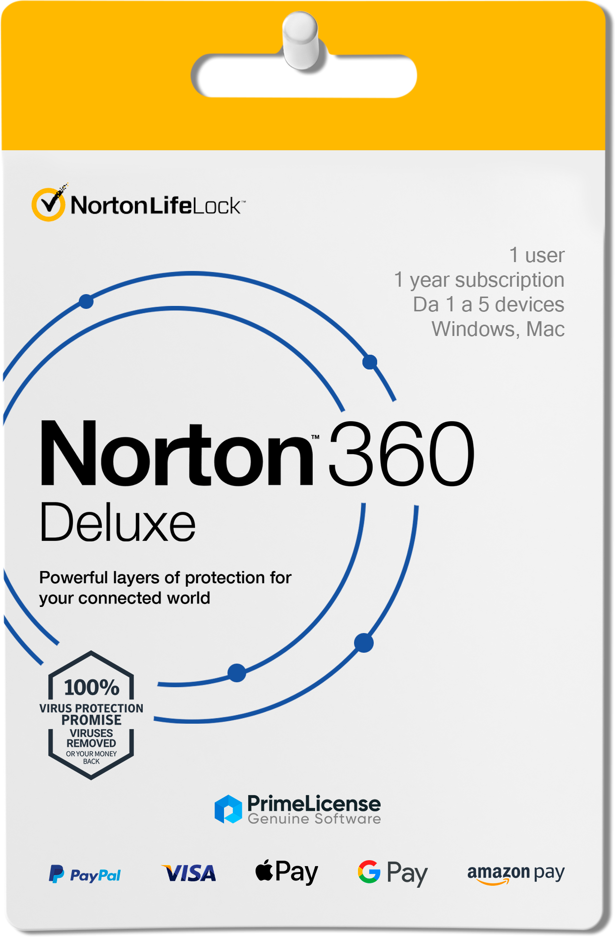 Symantec Norton 360 Deluxe - 1 Year