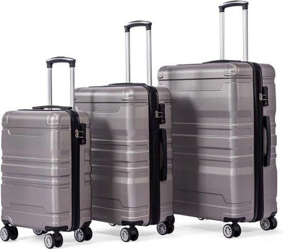 Famanu Kofferset 3-teilig - 20/24/28 Zoll - Reisekoffer mit Rollen und Teleskopgriff