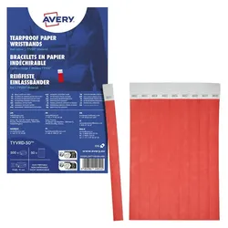 AVERY Zweckform Eintrittsbänder neonrot
