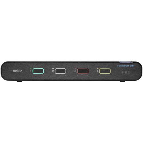 BELKIN 4P SNGL HEAD DP/HDMI TO DP/HDMI VIDEO SEC DT KVM SW NO CAC PP4.0