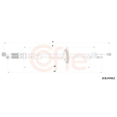 COFLE Seilzug, Schaltgetriebe 922cbhy012 für HYUNDAI
