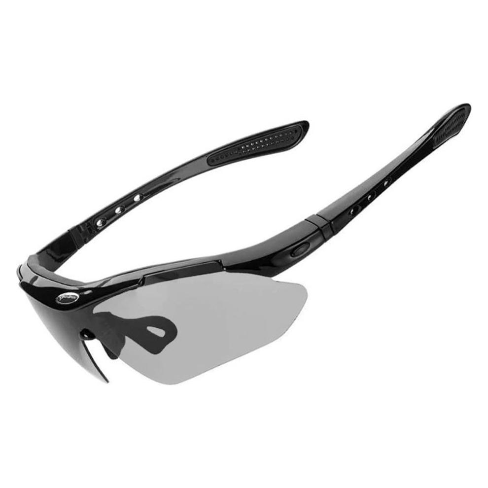 Rockbros 10143 photochrome UV400-Fahrradbrille - Schwarz (Schwarz, Photochromic) (1701423730)