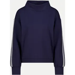 Sweatshirt mit Streifen am Ärmel Blau 44