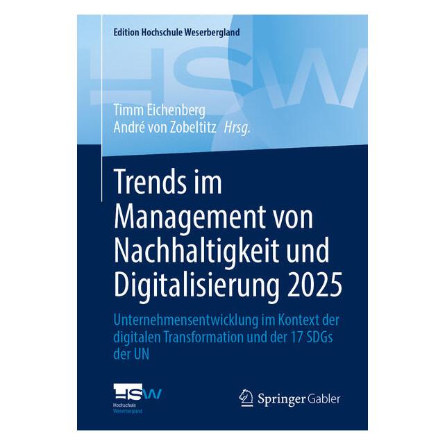 Springer Trends im Management von Nachhaltigkeit und Digitalisierung 2025 (Deutsch, Softcover, André von Zobeltitz, Timm Eichenberg) (61569415)