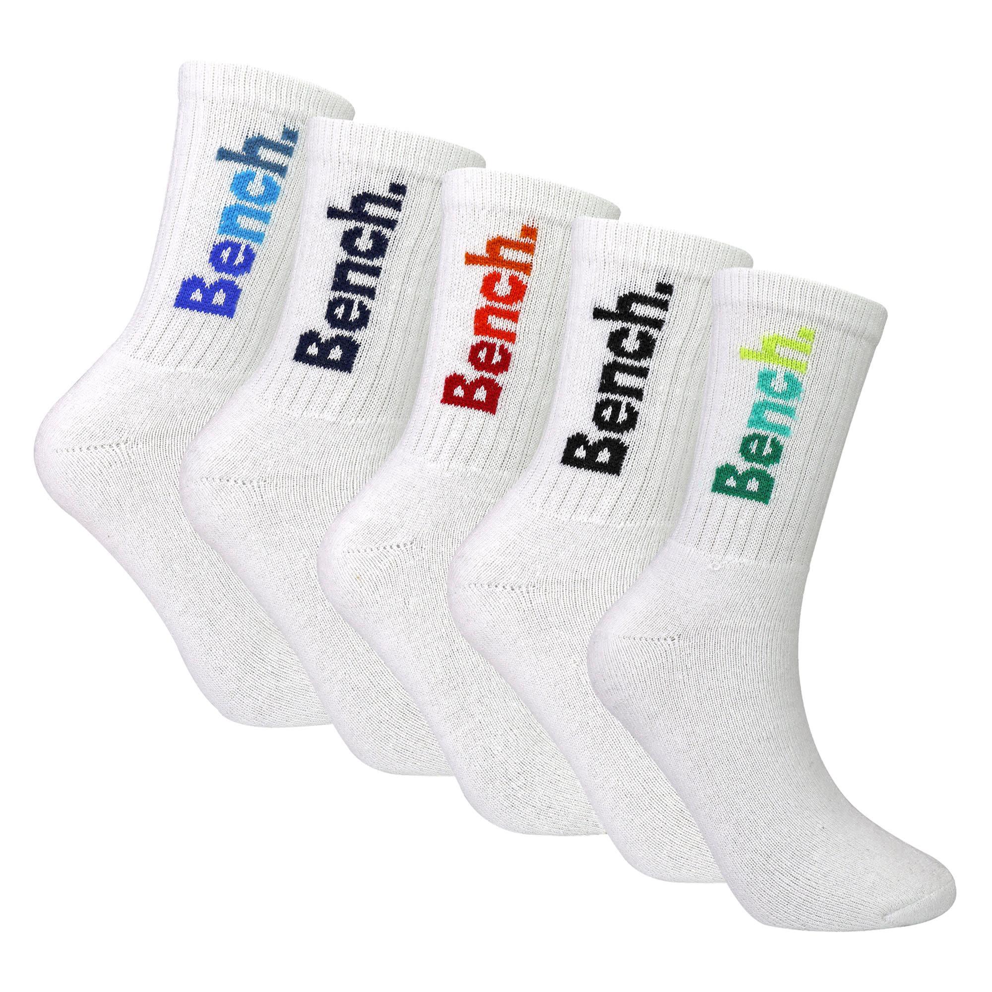 Jongens 5-pack Sport Crew Sokken Katoen Rijk Kleurrijke Logo Zachte Kindersokken