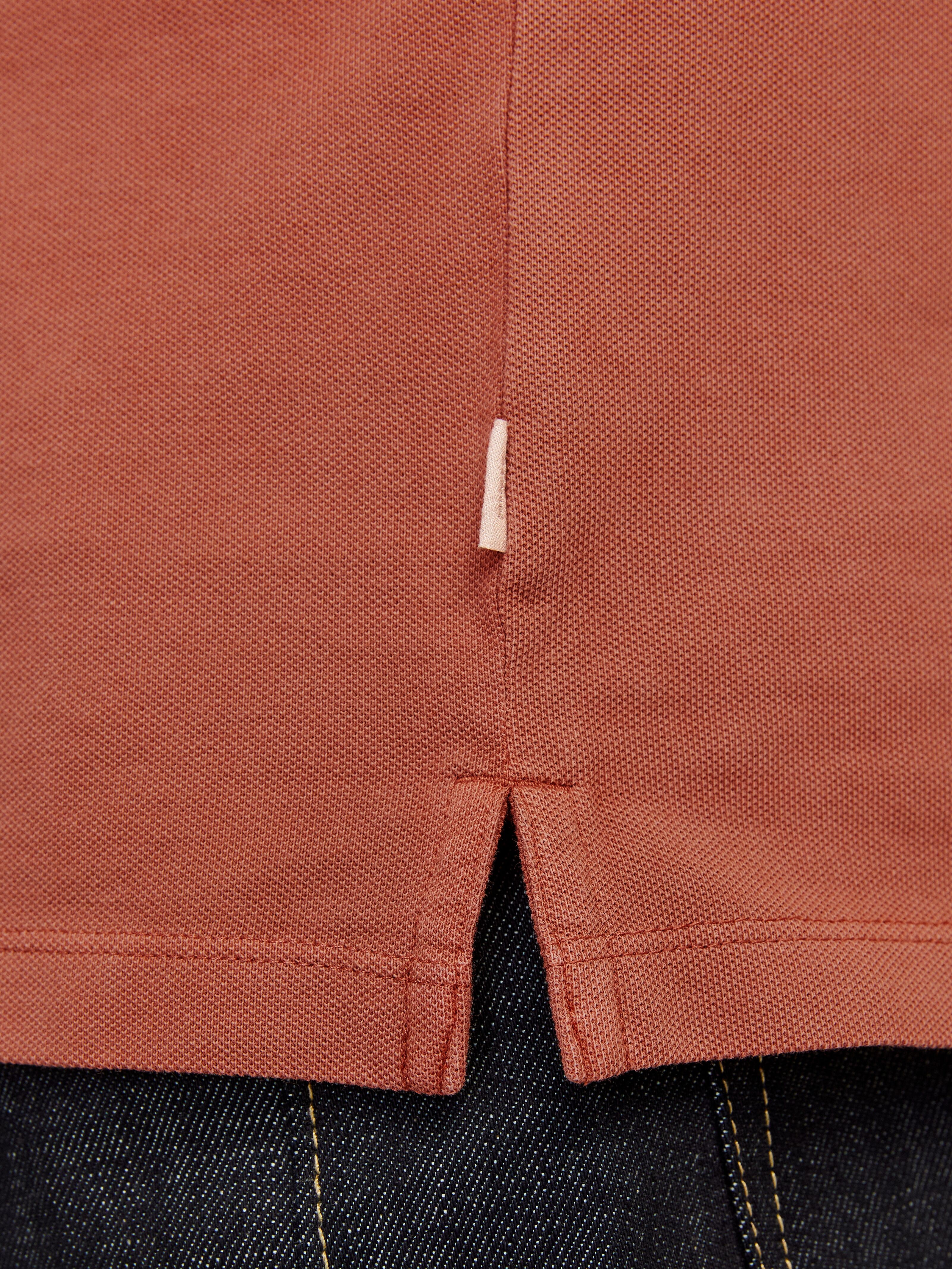 Poloshirt JACK & JONES "JPRCCWILLIAM WASH SS POLO SN", Herren, Gr. M, rot (rotwood burl), Jersey, Obermaterial: 100% Baumwolle, unifarben, regular fit, Shirts Poloshirt rotwood burl M