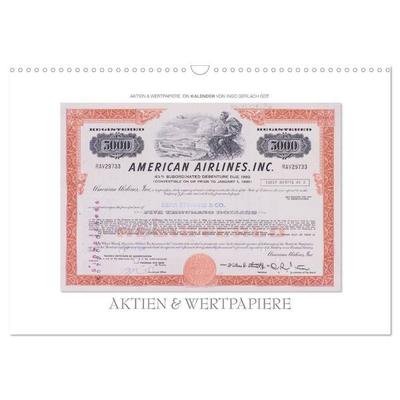 Aktien & Wertpapiere (Wandkalender 2027 DIN A3 quer), CALVENDO Monatskalender