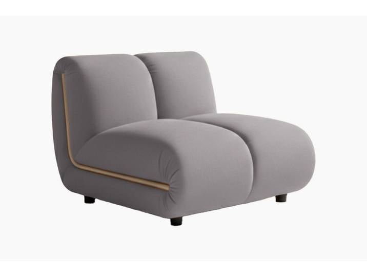 KAWOLA Sessel LAYLA – Sitzelement Samt – Sofa Modul – Designer Sessel, Ideal für modulare Sofas, bequemer Velvet-Bezug & hoher Sitzkomfort