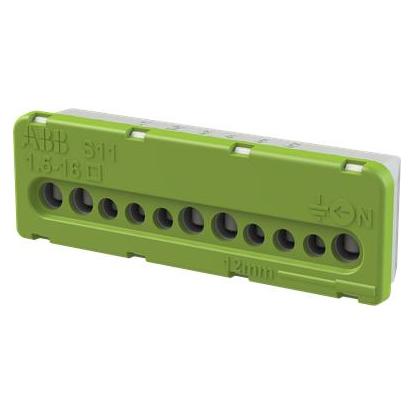 Entrelec Terminal Block PE 5x16mm sq + 6x6mm sq (1SPE007715F0742)