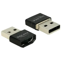 DELOCK 65680 - HDMI Adapter, HDMI A Buchse auf USB A Stecker