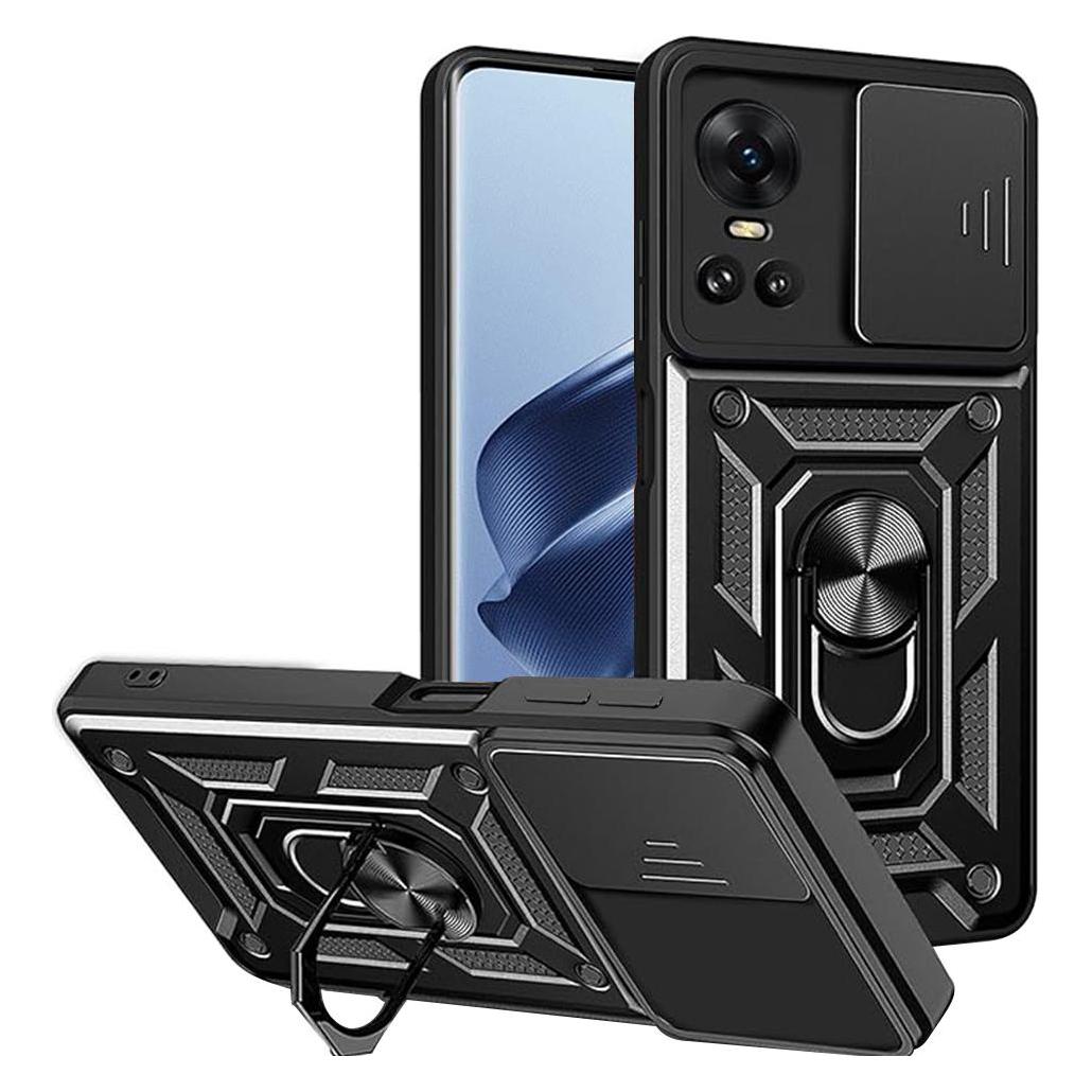 Techsuit - CamShield Series - Oppo Reno10 / Reno10 Pro - Black (OPPO Reno 10, Oppo Reno 10 Pro) (56343293)