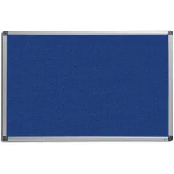 Office Marshal Filz-Pinnwand mit Aluminium-Rahmen   Blau