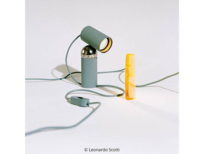FLOS Designer Tischlampe Bilboquet, grün, für Wohn- / Esszimmer, Kunststoff, Design, Tischlampe
