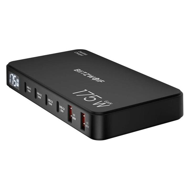 BlitzWolf BW-S30 6-in-1 Charging Station (175 W, 6 Ports) (BW-S30)
