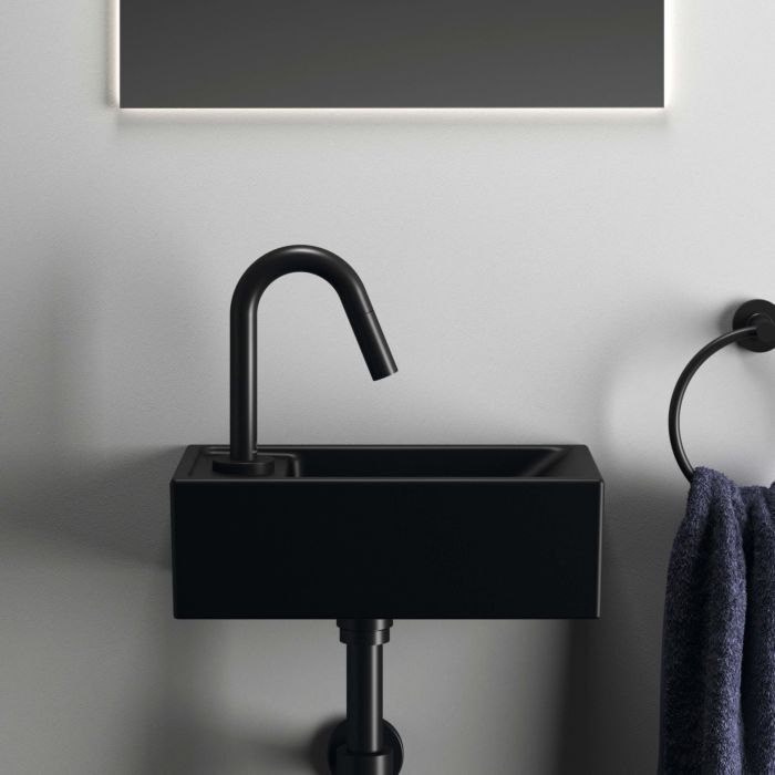 Ideal Standard life S Hand-Waschbecken E2113V3 37x21cm, Hahnbank links