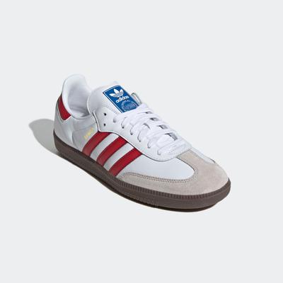 Sneaker ADIDAS ORIGINALS "SAMBA OG", Herren, Gr. 40, rot (ftwwht, betsca, supcol), Leder, Synthetik, Schuhe Sneaker