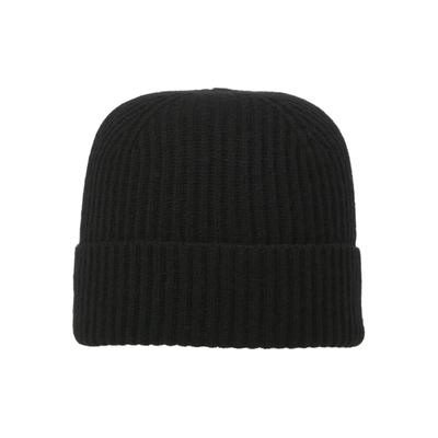 Strickmütze JACK & JONES "JACCOPENHAGEN BEANIE NOOS", Herren, schwarz, Strick, Materialmix, unifarben, Mützen Strickmütze, Wolle mit Kaschmir