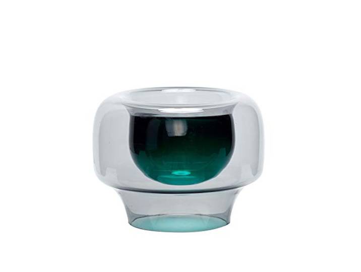 Vaas, glas, gerookt/groen