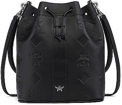 MCM Ledertasche - Bucket Bag DESSAU Medium  schwarz EG