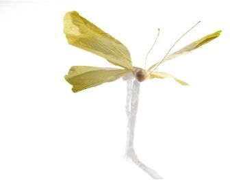 IH Casa Decor Hanging Paper Butterfly Yellow - Set of 2