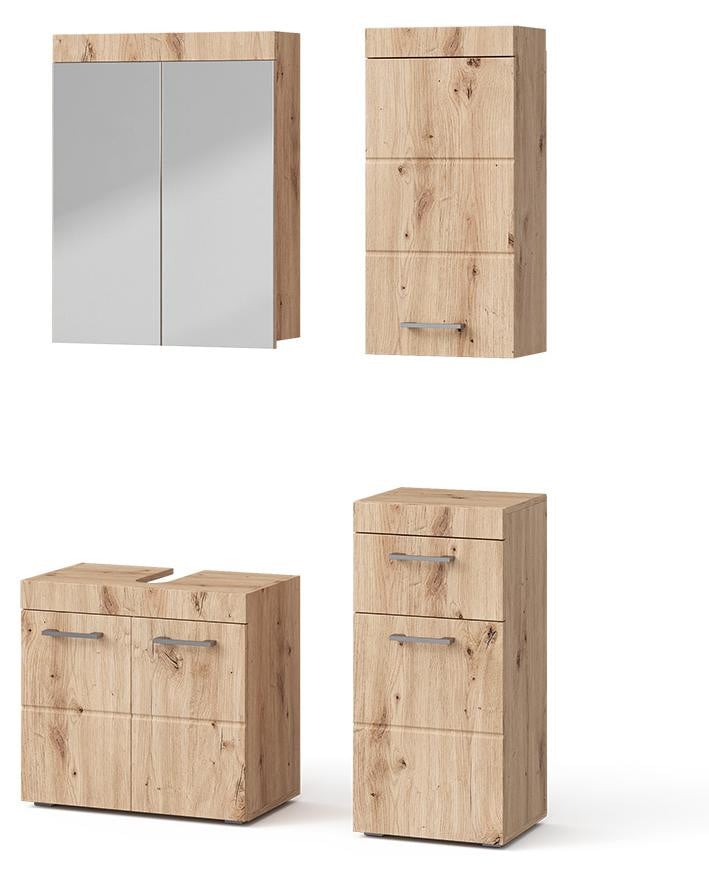 Vicco Luna Badkamermeubel set Eiken Wotan, 4-delig
