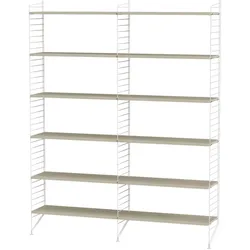 Bücherregal minimalistisch Weiß Esche