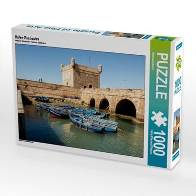 CALVENDO Puzzle Hafen Essaouira | 1000 Teile Lege-Größe 64x48cm Foto-Puzzle für glückliche Stunden