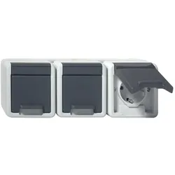Gira, Steckdose, 478930 SCHUKO 3f waager. KD WG AP G