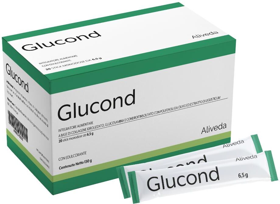 LABORATORI ALIVEDA Srl Glucond, 20 Stick Monodose da 6,5 g