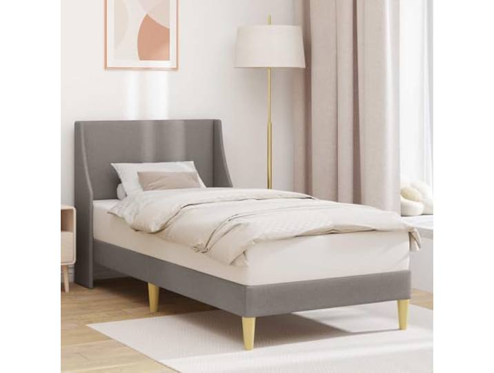 Modernes Bettgestell mit Kopfteil Robustes Sperrholz, flexible Latten, Wandmontage, einfache Montage, minimalistisches Design