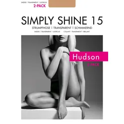 Hudson Simply Shine 15 Strumpfhose 6er Pack | 40-42 (II) | Skin (HU-0014)
