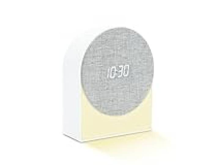 MOOOV 477355 Réveil Lumineux 4-en-1 avec Bruits Blancs Aide à l'endormissement, Liseuse, Enceinte, Affichage de l'heure